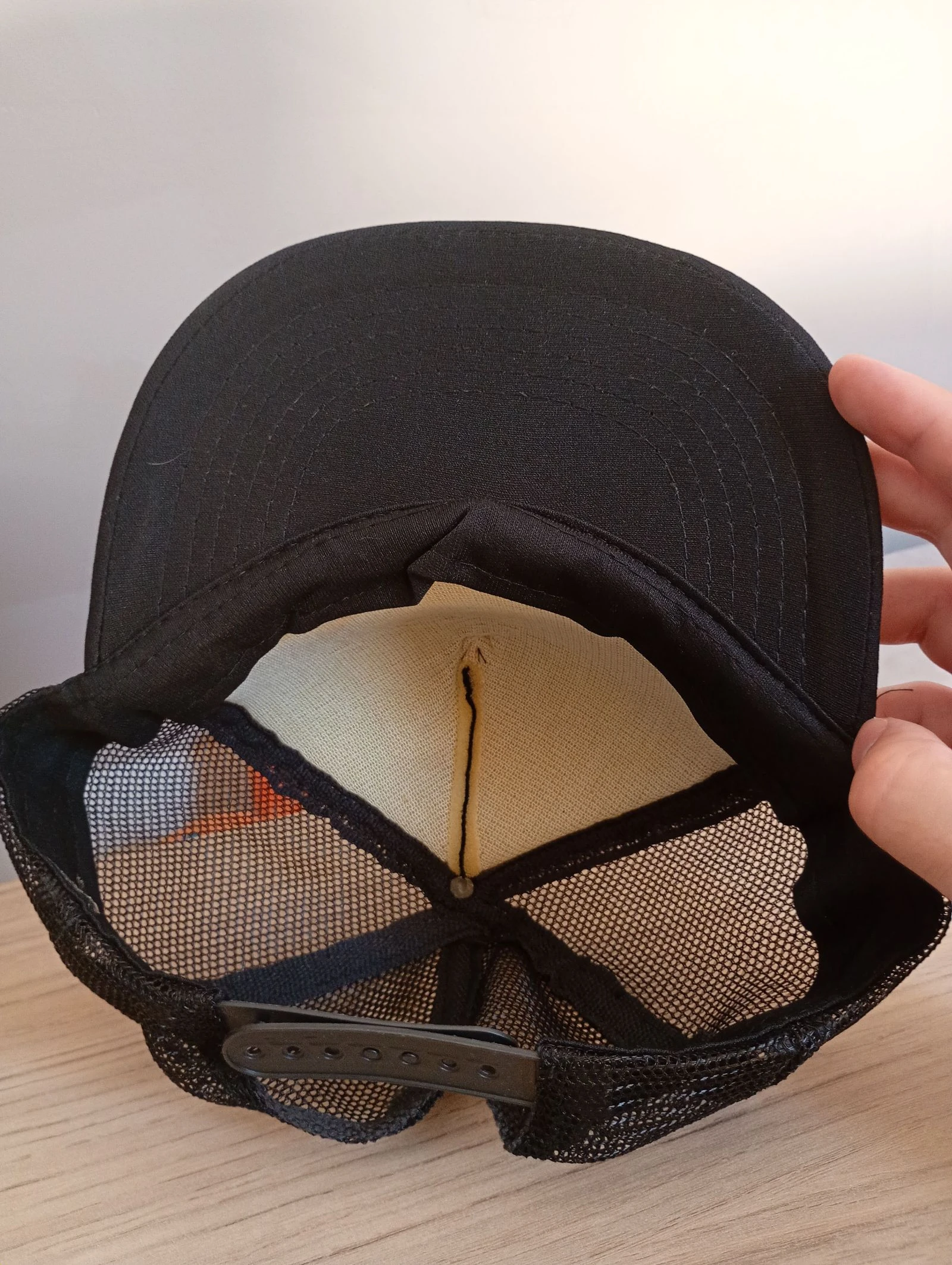 Boné vintage anos 90 snapback preto – photo 2